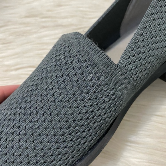 Eileen Fisher Gray Demi Knit Flats Slip On Shoes - Picture 10 of 11